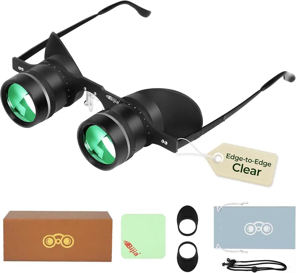 BIJIA 3X Wearable Opera Glasses for Theater, Opera & Concerts