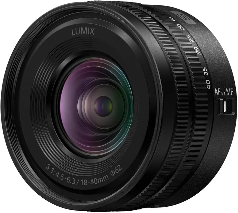 Panasonic LUMIX Full Frame Interchangeable Camera Lens, L-Mount, S 18-40mm F4.5-6.3 (S-R1840)