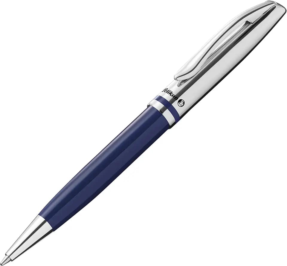 Pelikan Jazz Classic K35 Kugelschreiber Dunkelblau, Metallkuli, nachfüllbar, mit Clip, elegantes Schreibgerät