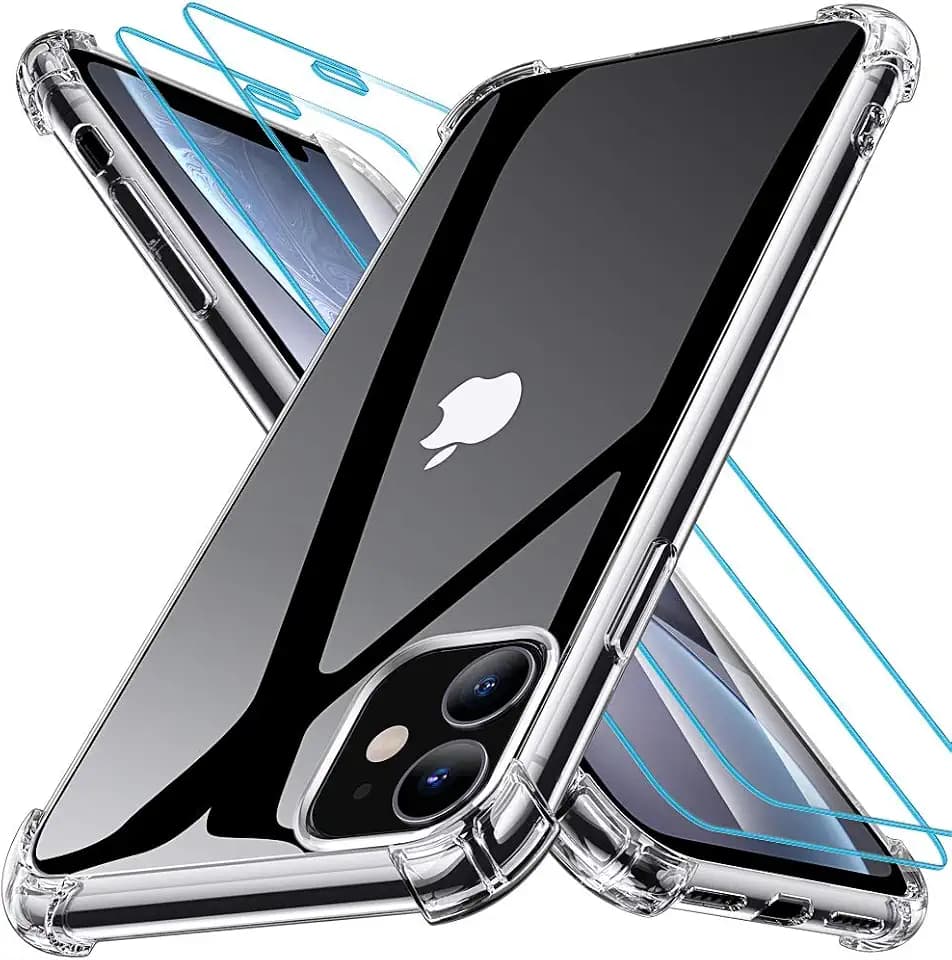 iPhone 11 Hülle 2019, iPhone 11 Handyhülle Hochwertig Leicht TPU Durchsichtig Weiche Silikon [Anti-Kratzer] [stoßdämpfend] Bumper Schutzhülle für iPhone 11 - Kristallklar ( 6.1")