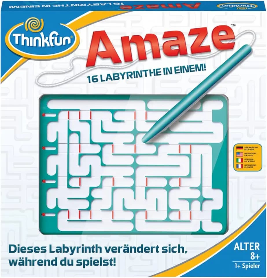 ThinkFun Amaze - Logikspiel ab 8 Jahre, Denkspiel für Jungen und Mädchen