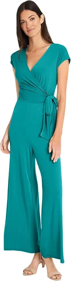 Maggy London Women's Dresses Cap Sleeve Matte Jersey Jumpsuit