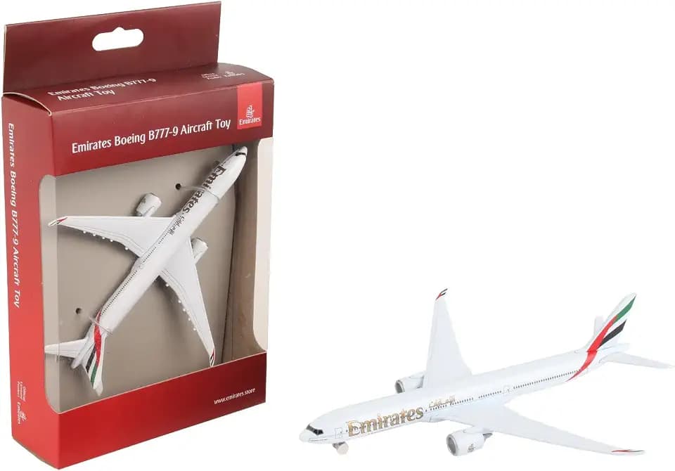 Daron Toy Airplane – Emirates 777x – Die-Cast Metal Model Airplane Toy with Plastic Parts for Kids Ages 3+