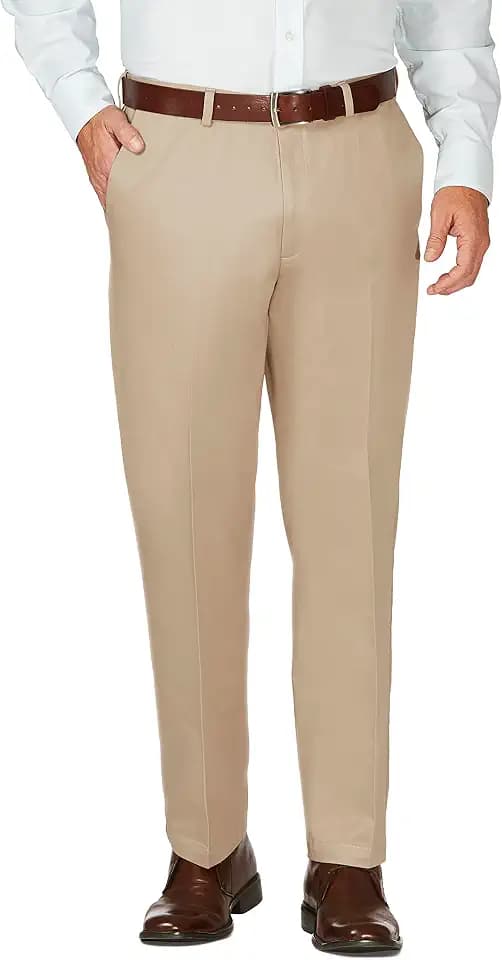 Haggar Men's Classic Fit Work to Weekend Business Casual Pant