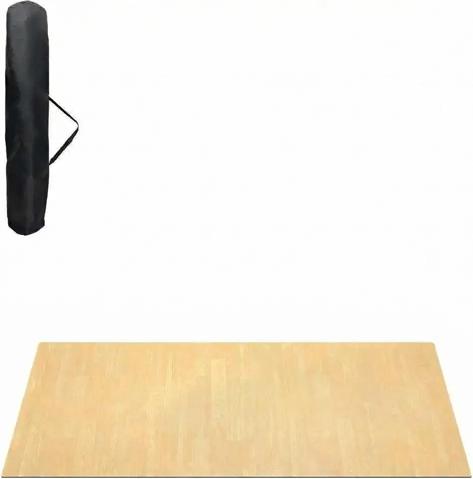 6 x 4 ft Dance Floor,Non-Slip Dance Floor Mat, 5 mm Thick Exercise Flooring Dance Roll for Home and Gym,Wood Grain