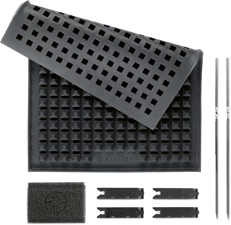 Starter Set - die erste Silikon Backmatte mit Klicksystem | Wiederverwendbare Backunterlage mit modularem Stecksystem | Multifunktionaler Einsatzbereich, rundum knusprig aus dem Backofen