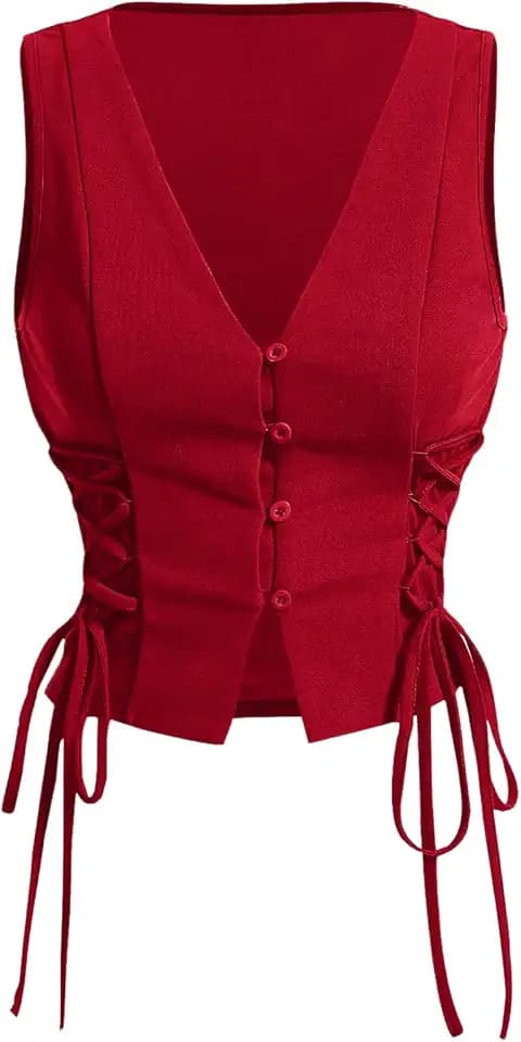 GORGLITTER Women's Western Cowgirl Rodeo Country Concert Outfits Vest Tops