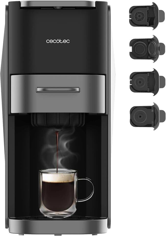 Cecotec Espresso-Kaffeemaschine FreeStyle Compact Dark, 1200 W