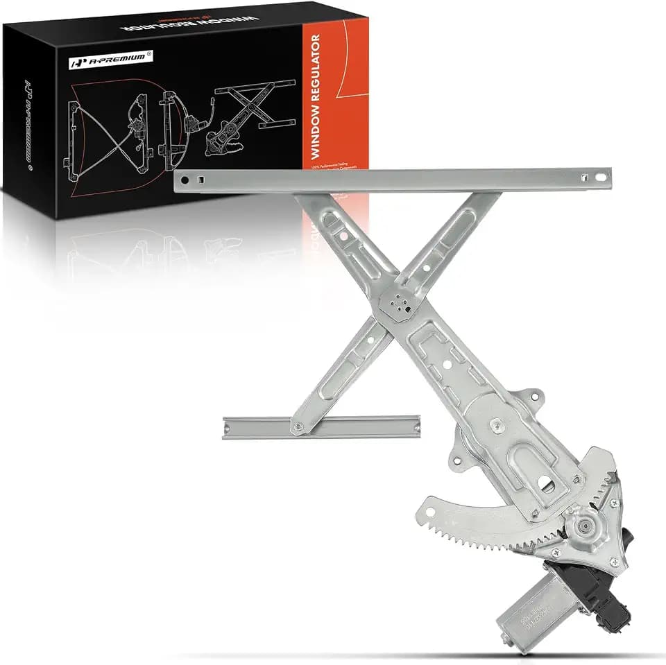 A-Premium Rear Driver Side Power Window Regulator with Motor (2-Pin)