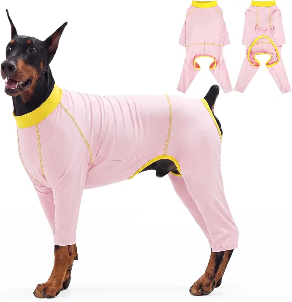 FUAMEY SPF 50+ Dog Sun Protection Shirt with Long Sleeves for Large Dogs