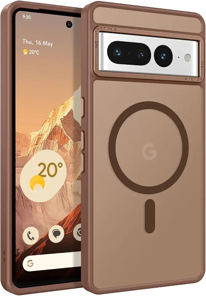 BENTOBEN for Google Pixel 7 Pro Case [Compatible with Magsafe] Translucent Matte Magnetic Pixel 7 Pro Case Slim Shockproof Women Men Protective Phone Cases Google Pixel 7Pro 6.7", Desert Titanium