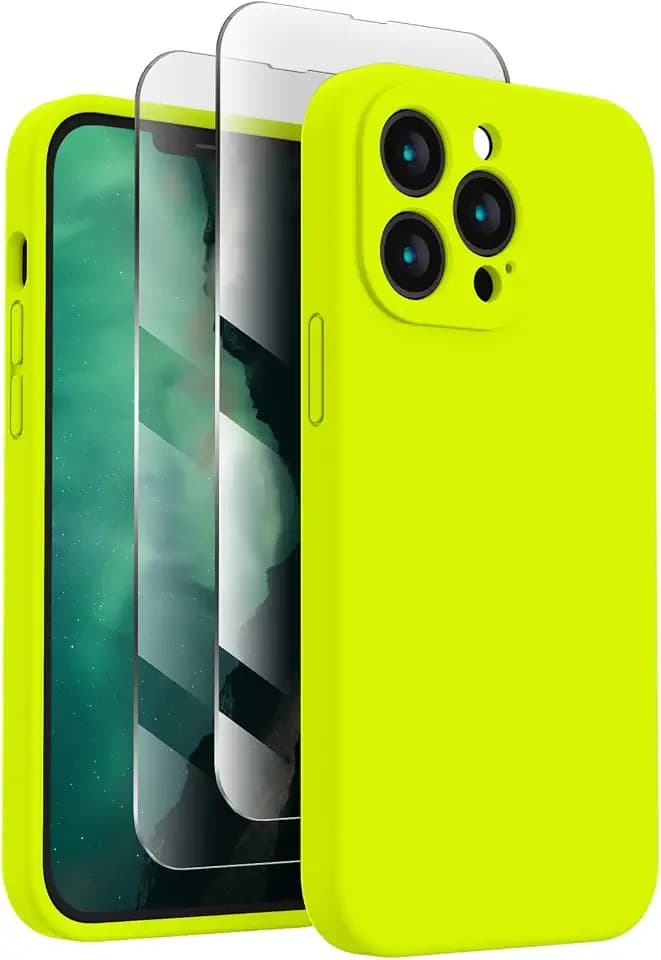FireNova Designed for iPhone 13 Pro Max Case, 6.7", Fluorescent Green