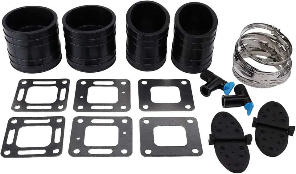 44348T Out Drive Manifold Exhaust Tube Kit for MerCruiser 3.8 4.3L V6 Motor
