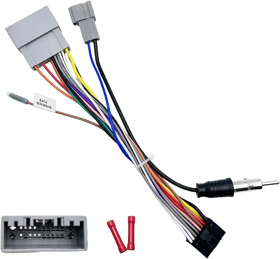 16Pin ISO Aftermarket Radio Harness Adapter for Honda 2013-2020 with Radio Antenna Adapter, 16Pin Android Car Stereo Wiring Harness with Reverse Cable for Honda Odyssey Accord Fit CR-V Civic