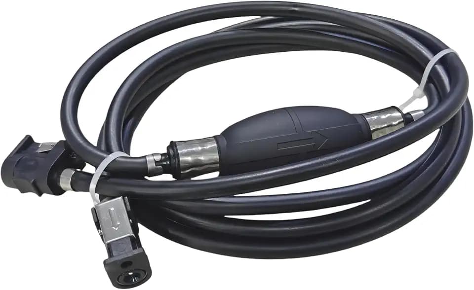 1/4" Fuel Line with Primer Bulb 10 FT Hose for Yamaha Outboard 4-350 HP