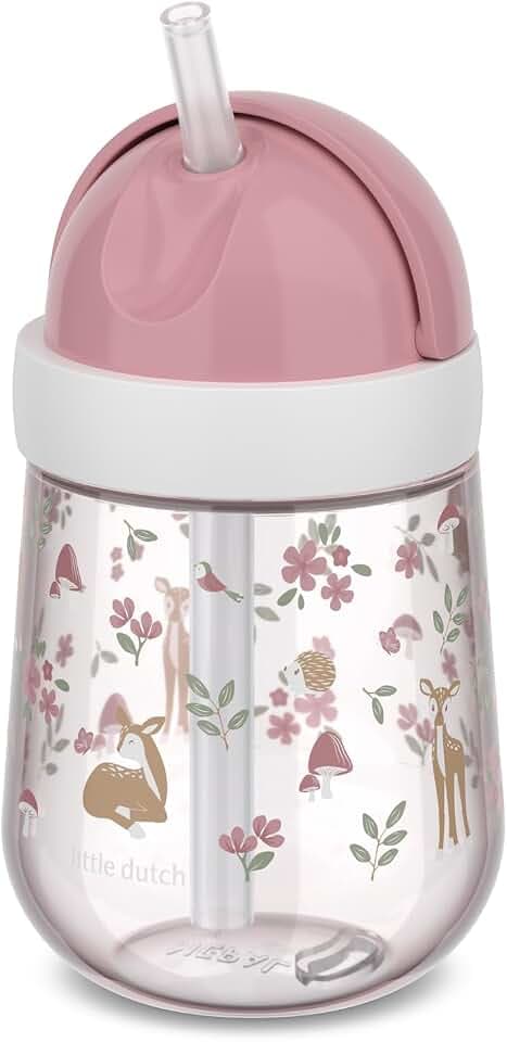 Mepal - Strohhalmbecher Mio Little Dutch - Kleinkind Strohhalm Becher ab 9 Monaten - Auslaufsichere Trinkflasche für Kleinkinder - Spülmaschinengeeignet & BPA frei - 300 ml - Fairy Garden