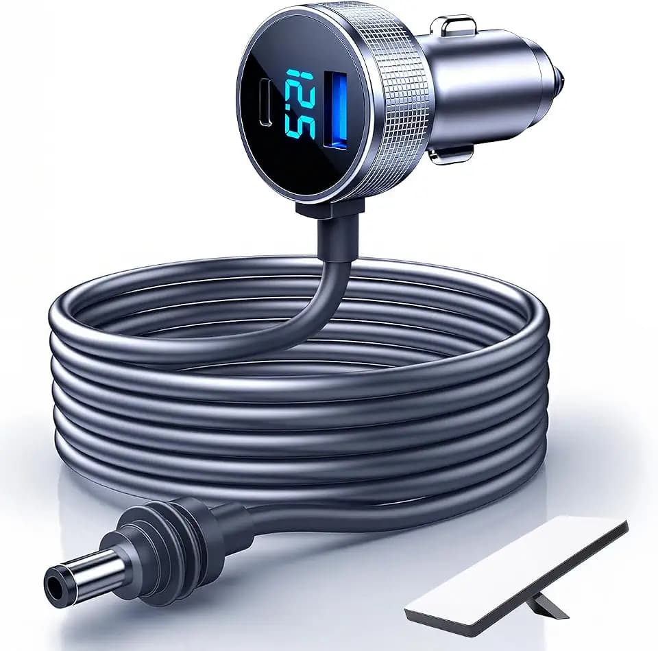 Starlink Mini Car Adapter, 10FT Starlink Mini Power Cable, 12V-24V