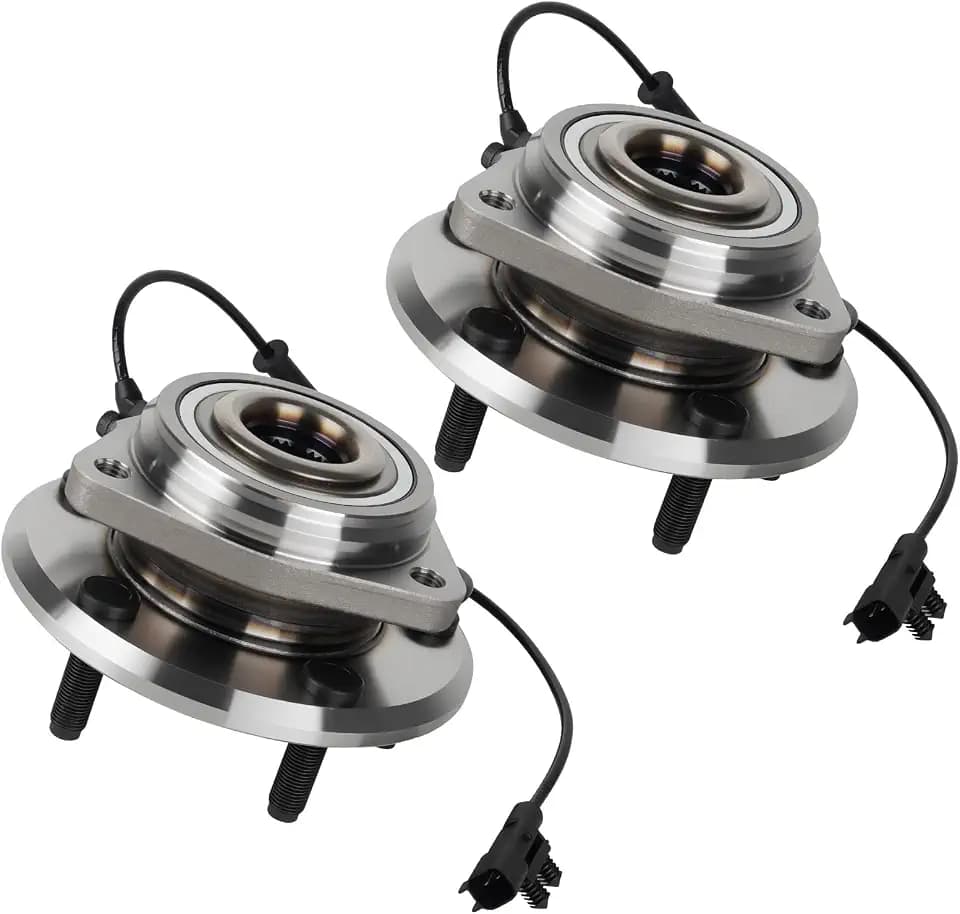 Front Wheel Hub Bearing Assembly fit for Jeep Wrangler 11-17 for Wrangler JK 2018 4WD 5Lugs w/ABS Replaces 513369 2pcs