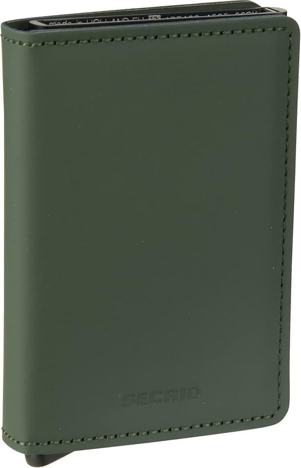 Secrid Unisex Adults’ Modern, Green-Black, One Size