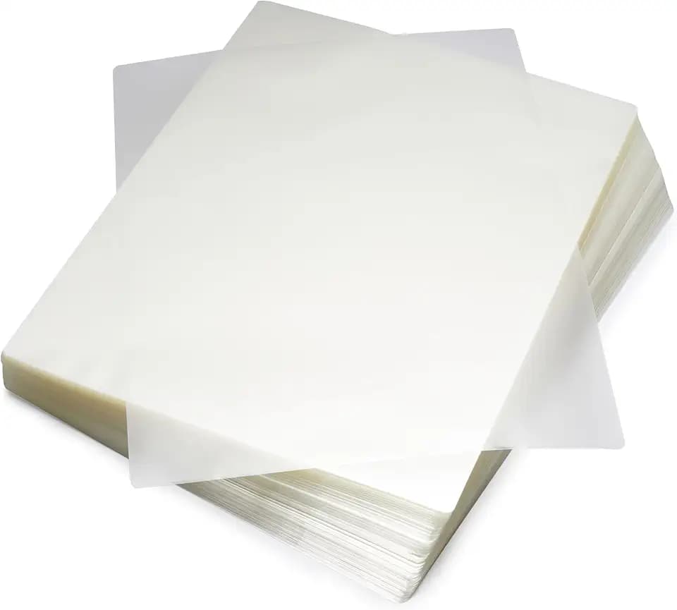 Amazon Basics Clear Thermal Laminating Sheets for Documents and Photos, 9 x 11.5-Inch, 2.8 mil, 200-Pack
