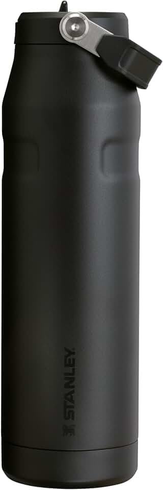 STANLEY IceFlow Flip Straw 2.0 Bottle, 36 oz, Black 2.0