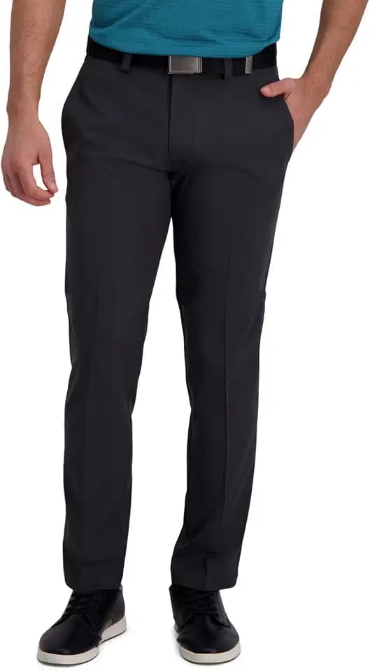 Haggar Men's Straight Fit Cool Right Casual Dress Pant