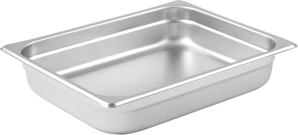 steam pan, 24 Gauge Anti-Jamming Half x 2-1/2"