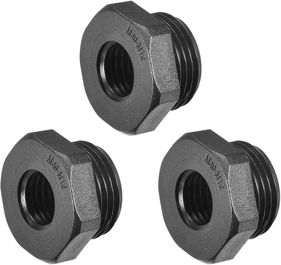 Sourcing Map Gewinde-Reduzierbuchsen Nylon-Adapter M32 Außengewinde auf M25 Innengewinde
