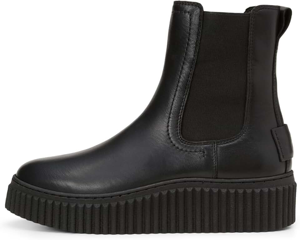 Marc OߴPolo Damen Chelsea Boots aus Leder mit Plateausohle