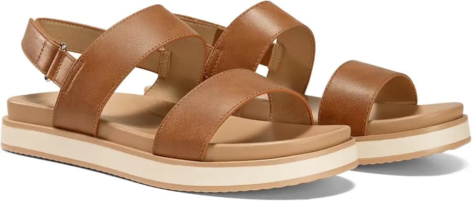 Coutgo Women's Arch Support Adjustable Strap Flat Sandals