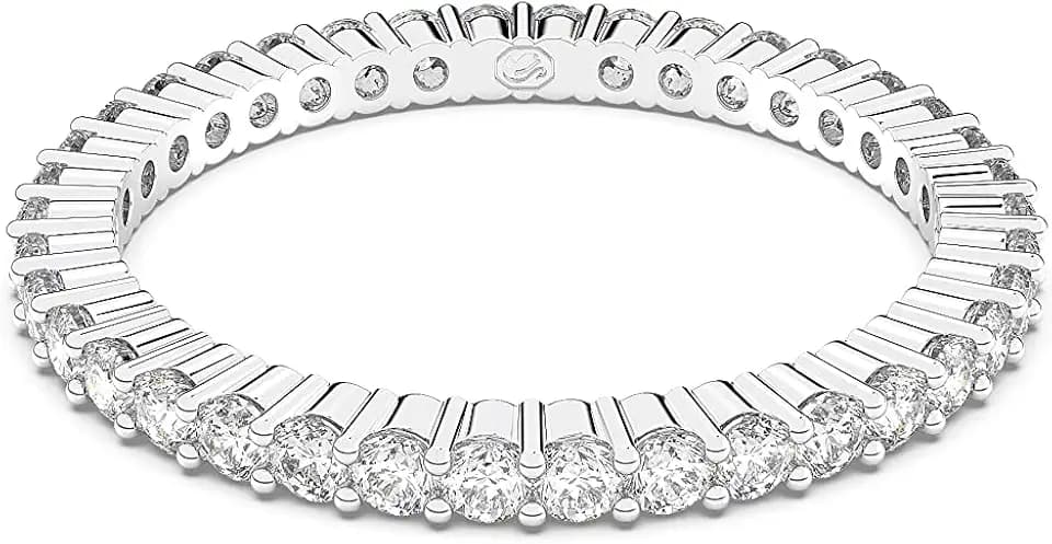 Swarovski Matrix Vittore Ring, Weiße Rundschliff-Kristalle