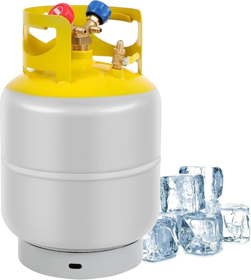 Refrigerant Recovery Tank 30 LB with 1/4 SAE Y-Valve, Liquid/Vapor Reclaim