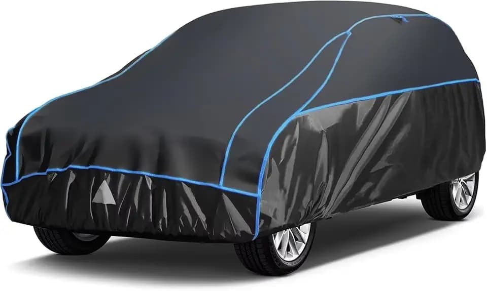 Hail Protector Car Cover for SUV, Anti Hail Car Covers Thick Multi-Layered EVA Outdoor, Hail Proof Car Cover All Weather, Hail Protection Padded Fit SUV Jeep (Length Up to 190 inch)