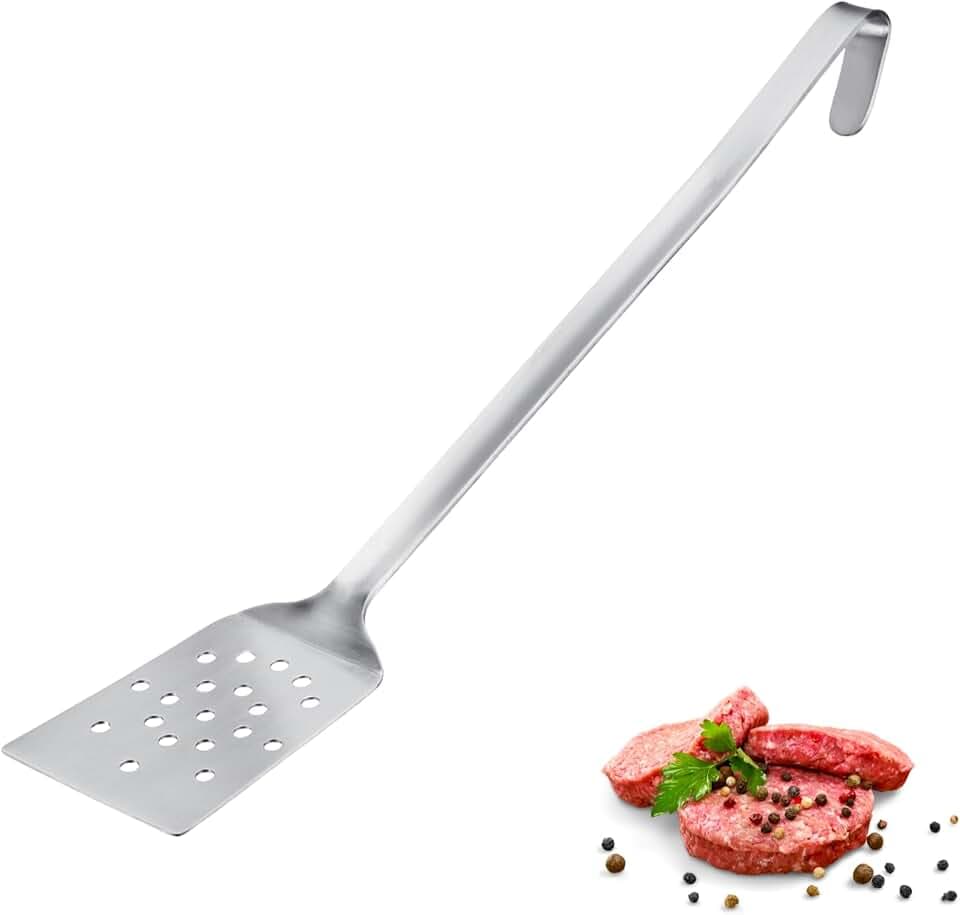 Westmark Wender Pro – Edelstahl Pfannenwender mit Lochung & Aufhängehaken – Perfek für Pfanne, BBQ & Profiküche – Pfannenschaufel – Silber, 45cm