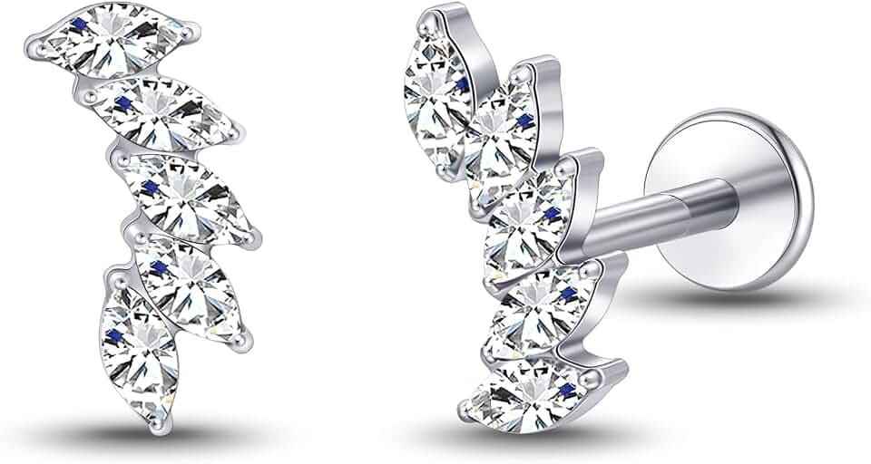 Limerencia G23 Hypoallergenic 18g Flat Back Stud Earrings