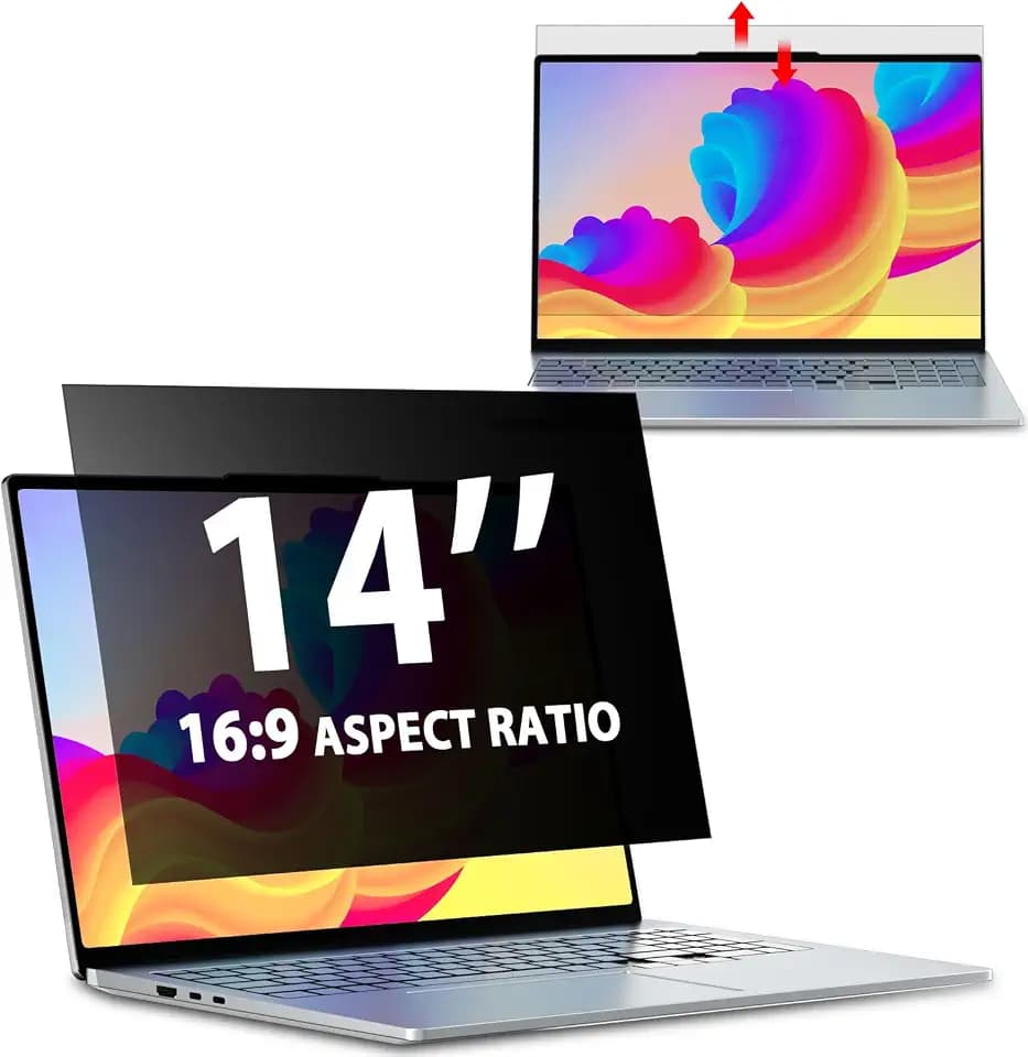 Laptop Privacy Screen 14 Inch 16:9 Aspect Ratio, Laptop Screen Privacy