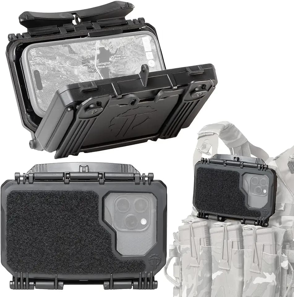 Thyrm DarkVault 2.0 Comms Critical Gear Case with Smartphone Mount|Lrg Blk