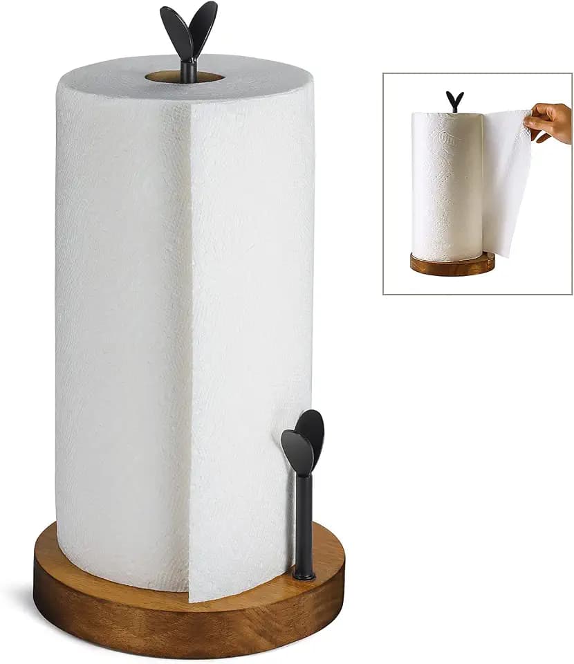 TJ.MOREE Farmhouse Küchenrollenhalter Holz – Standhalter