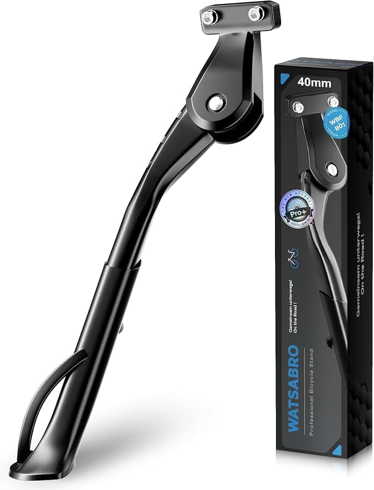 WATSABRO Fahrradständer 24-29 Zoll Pro+, 40mm Lochabstand Seitenständer (45 KG)