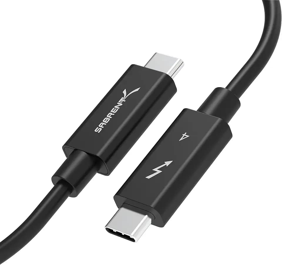 SABRENT Thunderbolt 4 Cable, 1M, 100W PD, 8K, 40Gbps (CB-T4M1)
