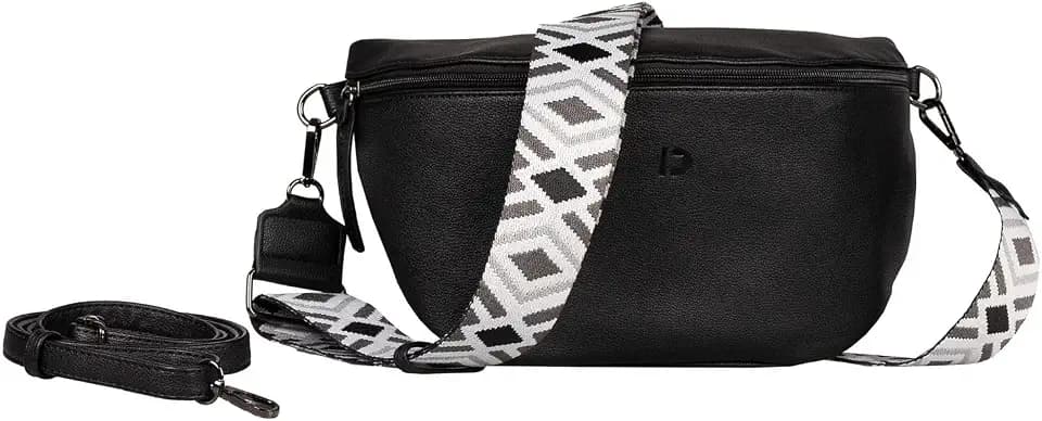 TOM TAILOR Denim Mena Damen Umhängetasche Crossbody Bag Mittelgroß Schwarz