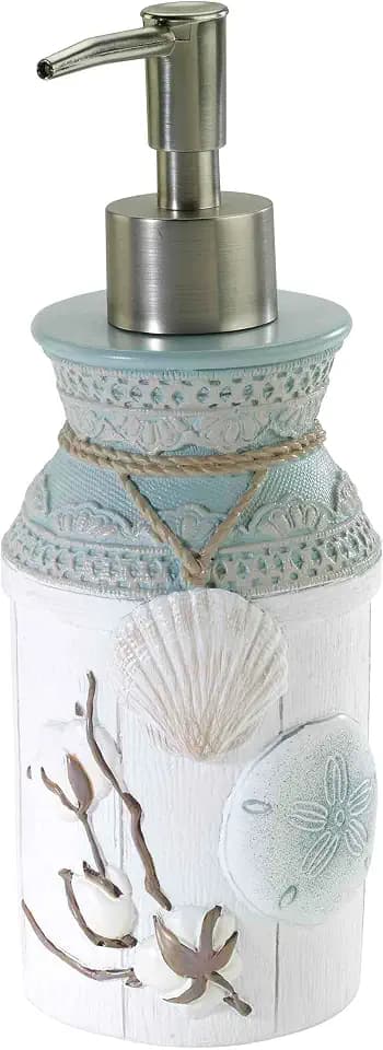 Avanti Linens Zubehör Farmhouse Shell Collection, Harz, Mehrfarbig, Soap Dispenser/Lotion Pump
