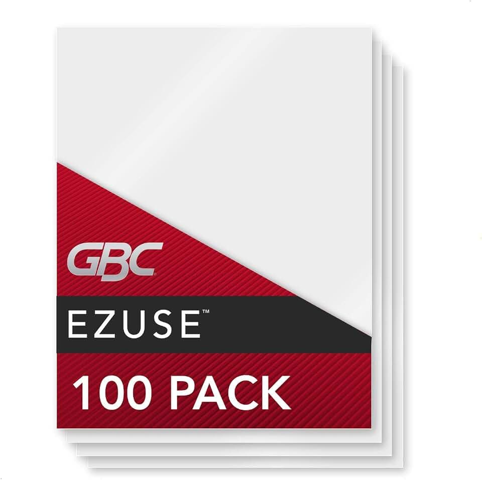 GBC Laminating Sheets, Thermal Laminating Pouches, Legal Size, 5 Mil, EZUse, 100 Pack (3740473)
