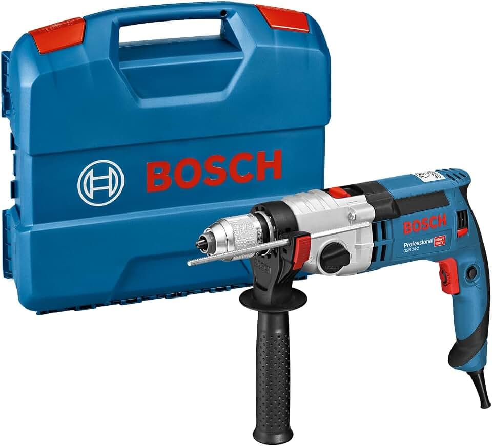 Bosch Professional Schlagbohrmaschine GSB 24-2 (1100 Watt, Max. Drehmoment: 40/14,5 Nm, in L-Case)