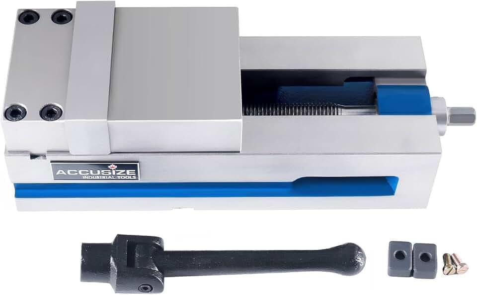Accusize Super-Lock Precision C.N.C. Machine Vise, 4 in, FA23-5204