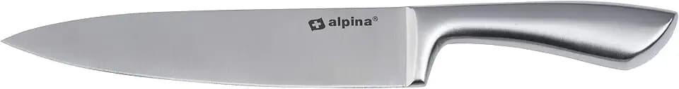 alpina Kochmesser - Küchenmesser 33,5 cm - Profi Messer - Multifunktionales Chefmesser - Allzweckmesser aus Edelstahl - Scharfe Klinge, 8711252870038, Grau