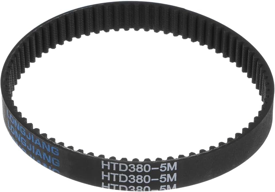 uxcell HTD5M-380 Rubber Timing Belt 76 Teeth 15mm Width, 380mm Pitch Length
