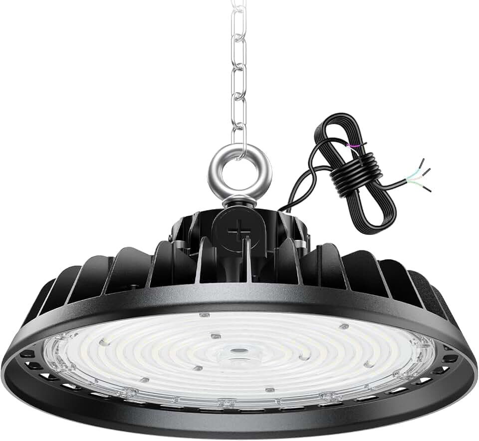 UFO LED 240W Hallenstrahler Werkstattlampe Superhelle Werkstatt Deckenleuchte Dimmbare High Bay Light 40800LM LED Hallenstrahle Treiber 4000K IP65 Industriestrahler 120° für Fabriken, Lager