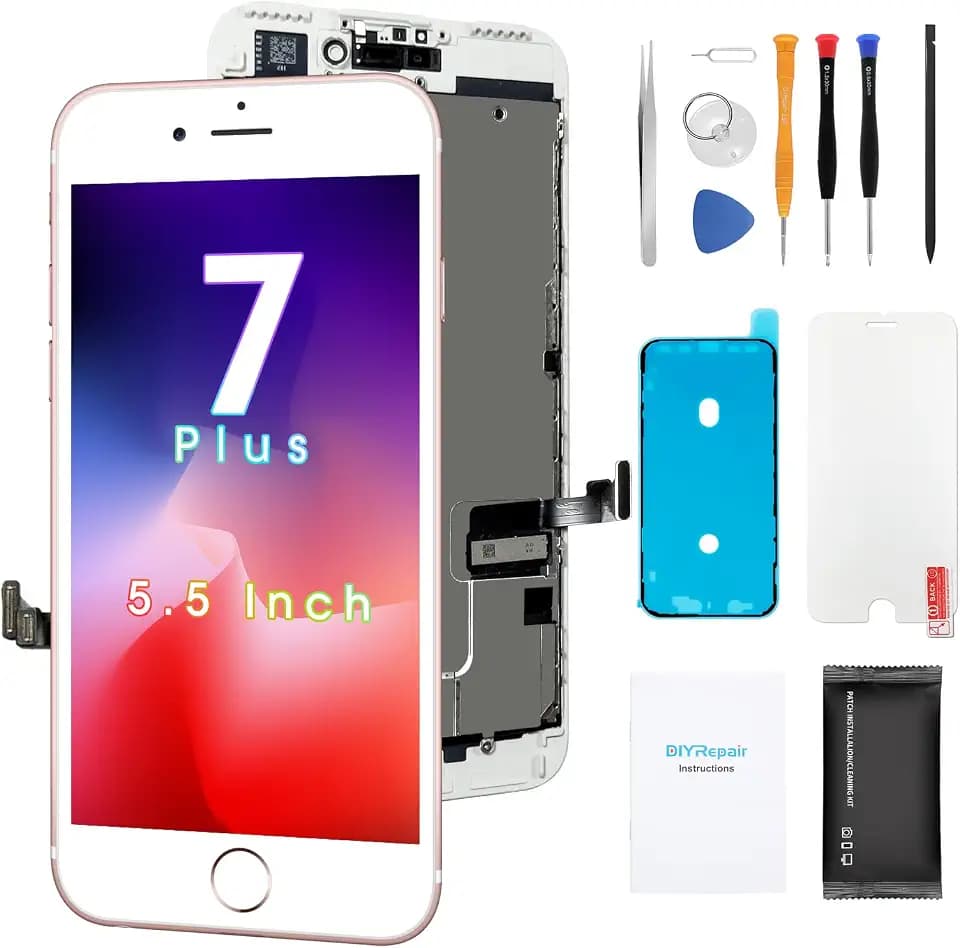 for iPhone 7 Plus Screen Replacement 5.5', 3D Touch Display Full Repair kit, Digitizer Assembly with Tools Set, Tempered Glass, Instruction