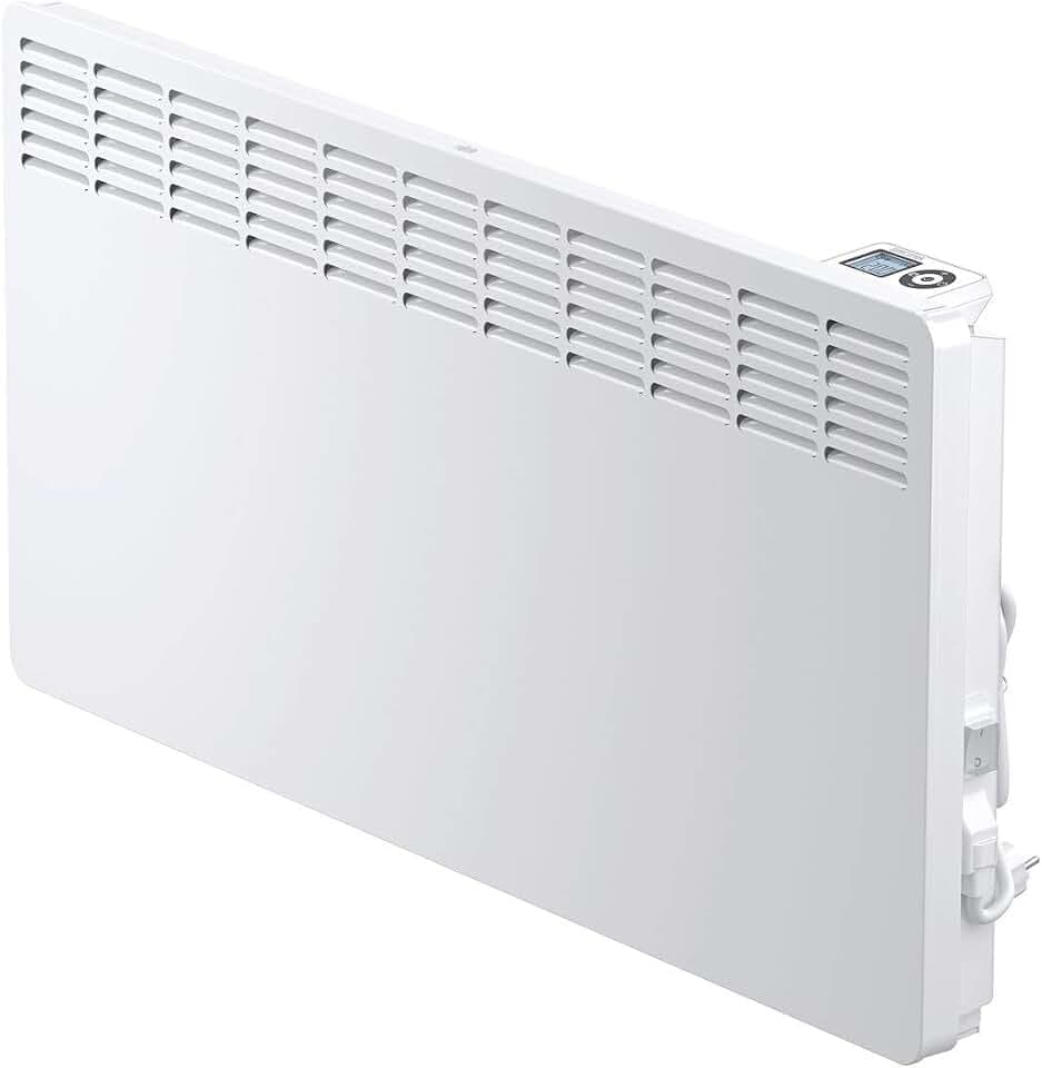 STIEBEL ELTRON Wandkonvektor CNS 250 Trend, 2,5 kW für ca. 30 m², TÜV geprüft, LC-Display, Wochentimer, Elektroheizung energiesparend, Wandmontage, mit Stecker, 236529